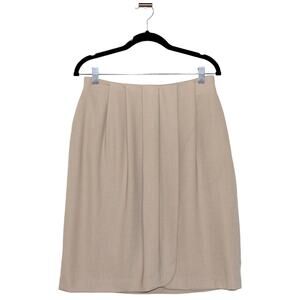 Giorgio Armani Mini Skirt Wrap Style Beige Size 12